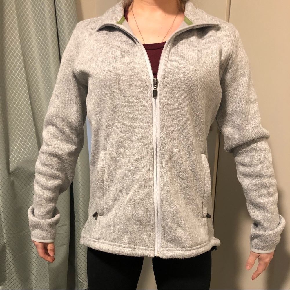 Grey Orvis zip up